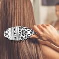 thumbnail image 4 of Boho Chic Vintage Hair Brush, Artistic Floral Paddle Comb for Wet and Dry Hair, Soft Bristles and Natural Grip, Retro Pattern for Aesthetic Lovers, 4 of 8