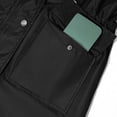 thumbnail image 6 of Winter Jackets for Women Plus Size Turndown Collar Long Sleeve Solid Color Waterproof Mesh Lining Windbreaker with Zipper Pockets for Hiking Camping Casual Outdoor Activities, 6 of 10