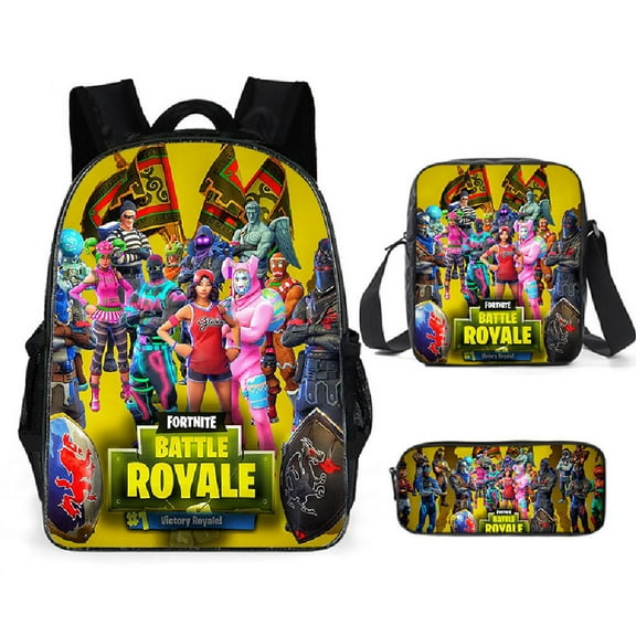 Fortnite Backpack, Lightweight Durable Laptop Bag 3D Printed Daypack with Multiple Pockets, Stylish Shoulders Backpack