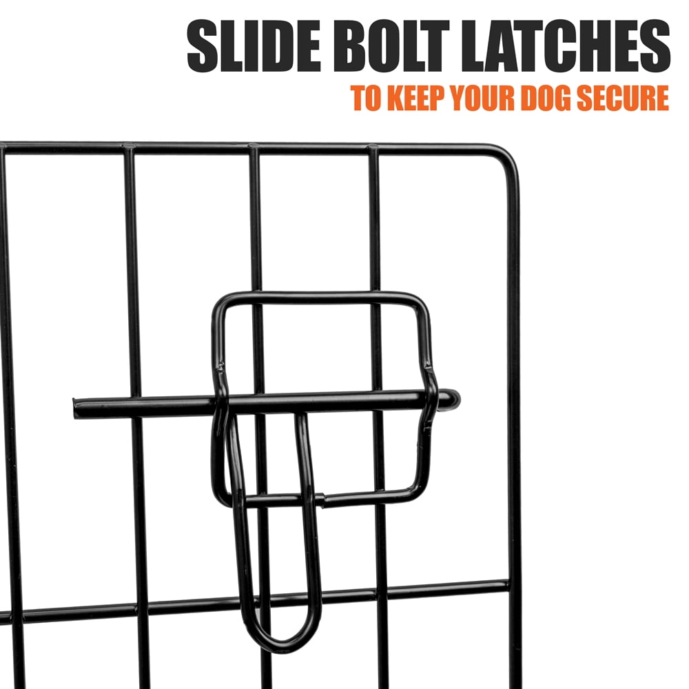 Blue Beagle Dog Folding Crate, 36" Large Single Door Kennel