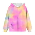 thumbnail image 5 of idosla Hoodies for Teen Girls Trendy Oversized Pullover Sweatshirts Cute Long Sleeve Preppy Sweatshirt Tween Girl Clothes (Pink, 13-14 Years), 5 of 5