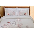 thumbnail image 2 of Swallow Cotton 3-Piece Duvet Cover Set by Blue Nile Mills, Full/Queen, Red, 2 of 4