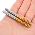 thumbnail image 4 of BRIGHTFUFU 2Pcs High Speed Steel Titanium Coating Spiral Tap for Mechanical Processing Professionals, 4 of 8
