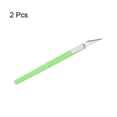 thumbnail image 3 of Arte Artesanía Cuchillos Juego, 2uds Tallado Cuchillo con 2uds Metal Hoja para Recortes Álbum Plantilla Afición Bricolaje, PP Mango Verde (2 Juegos) Unique Bargains cuchillas de repuesto para cuchillos de arte, 3 of 6