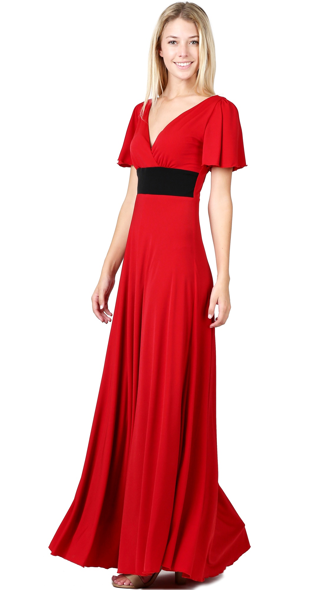 Evanese Evanese Women's Plus Elegant Short Sleeves Evening Party