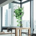thumbnail image 5 of RIOGOO Metal Plant Hanger, Metal Wall and Ceiling Hanging Planters, Modern Planter, Mid Century Flower Pot Plant Holder, Minimalist Planter for Indoor Outdoor Home Decor(2 Pack), 5 of 7