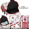 thumbnail image 4 of Sling Backpack,White Christmas Santa Pattern Sling Bag with Water Bottle Holder,Waterproof Sling Bag for Men/Women with Headphone Jack for Hiking,Travel, 4 of 6