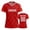 Deep Red, variant on Women's Soccer Jersey Customizable Personalized Name Number Football Shirt Breathable Quick Dry Sports Team UniTop For Fans And Matches