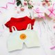 thumbnail image 4 of Fiudx Ofertas relámpago del día Ropa de vestir Conjunto de ropa de vestir para 30 cm Juguetes con gafas Gorra Suéter Falda Mochila Juguetes para niños Niñas, 4 of 5