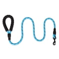 thumbnail image 4 of Correa fuerte para perros de 1,5 m con cables altamente reflectantes, manija acolchada cómoda y sin enredos de 360 ​​°, adecuada para perros pequeños, medianos y grandes, negro, azul, 2 piezas JAMW Sencillez, 4 of 5