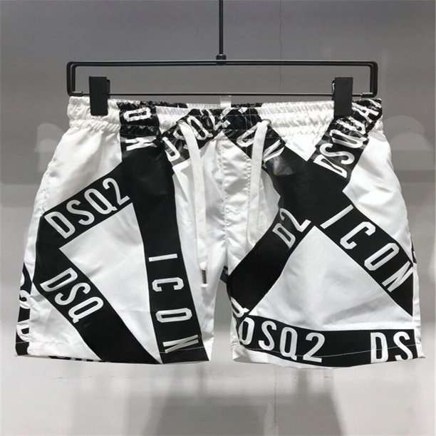 Dsq2-bañador para hombre, pantalones cortos de playa para correr, de secado rápido, informales, para verano Fivean unisex