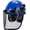 Blue, variant on EcoPro Forestry Kit - ANSI Z89.1 Type I Class C Vented - Forestry Helmet Kit with Faceshield & Earmuffs - 3 in 1 Ideal for Arborists - Carbon Fiber