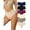 Multicolor, variant on Buankoxy Women's Seamless Thongs Mid Waisted Comfortable Underwear for Women 6 Pack,Size 6