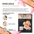 thumbnail image 5 of AZURE Rose Gold Luxury Hydrating Face Mask- Hydrating, Firming, and Anti Aging Facial Mask - Combats Skin Damage - With Rosehip Oil, Hyaluronic Acid & Collagen - Skin Care Made in Korea - 5 Pack, 5 of 6