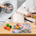 thumbnail image 3 of Yayeee Dish Drying Mat for Kitchen Counter 16" x 18" Microfiber Super Absorbent Coffee Decorative Pad, Flowers and Leaves, 3 of 9