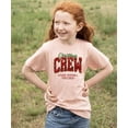 thumbnail image 5 of Olive Loves Apple Christmas Crew Faux Glitter Shirt Making Memories Together Holiday Tee Peach Shirt Youth Medium, 5 of 8