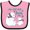 Pink and Black, variant on Inktastic My Pop Pop Loves Me Cute Polar Bears Boys or Girls Baby Bib