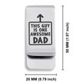 thumbnail image 2 of Stainless Steel Awesome Dad Classic Slim Money Clip Credit Card Holder, 2 of 2