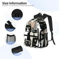 thumbnail image 5 of Vsdgher Colors Cats Print Unisex Large Capacity Bookbag Schoolbag Casual Daypack for High School/College/Teens/Travel/Work, 5 of 8