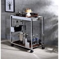 thumbnail image 3 of Carrito de servicio Casafoyer Lisses de metal cromado con 2 compartimentos, 3 of 4