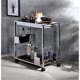 thumbnail image 3 of Carrito de servicio Casafoyer Lisses de metal cromado con 2 compartimentos, 3 of 4