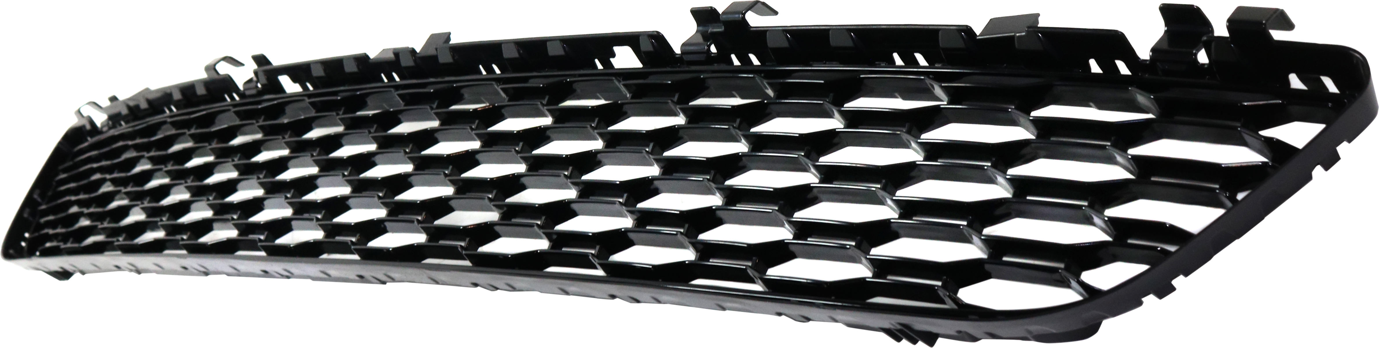 Bumper Grille Compatible With 2017-2021 BMW 530i xDrive Front, Center Black