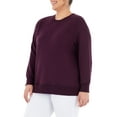thumbnail image 6 of Terra & Sky Women's Plus Size Fleece Sweatshirt, 6 of 8