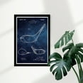 thumbnail image 2 of Wynwood Studio Sports and Teams Framed Wall Art Prints 'Metallic Golf Club Head 1926 Blue Chalkboard' Golf - Blue, White, 13" x 19", 2 of 4