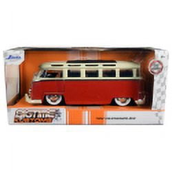 1962 Volkswagen Bus Blue and Cream 
