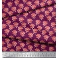 thumbnail image 3 of Soimoi Silk Fabric Lotus Floral Print Fabric by the Yard 42 Inch Wide, 3 of 3