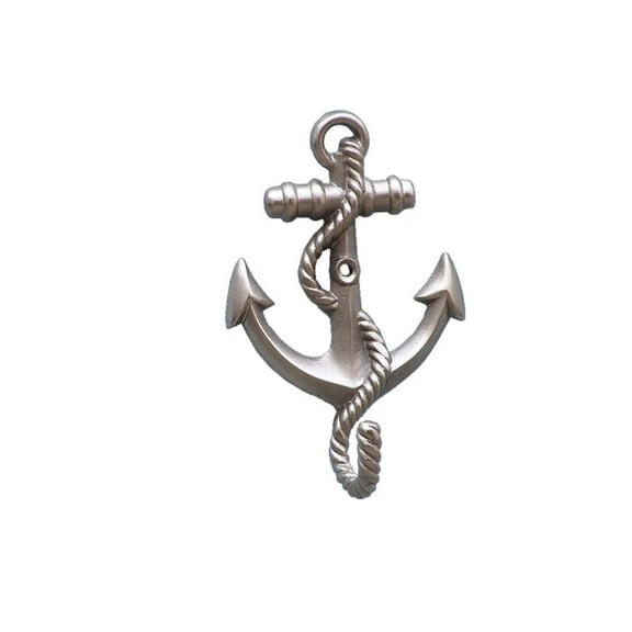 Silver Finish Anchor With Rope Hook 5"