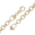 thumbnail image 2 of 10k Yellow Gold Solid Handmade Rolo Bracelet Link Chain 8mm 8" 27.5 grams - 8", 2 of 4