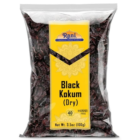 Rani Black Kokum (Dry) Garcinia Indica 3.5oz (100g) ~ All Natural | Gluten Friendly | Vegan | NON-GMO | Kosher | No Salt or fillers | Indian Origin