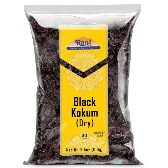 Rani Black Kokum (Dry) Garcinia Indica 3.5oz (100g) ~ All Natural | Gluten Friendly | Vegan | NON-GMO | Kosher | No Salt or fillers | Indian Origin