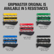 Prohands Gripmaster Rehab Hand Exerciser, Finger Exerciser (Hand Grip Strengthener), Spring-Loaded, Finger-Piston System, Added Palm Cushion, (Set of 5) (Yellow, Red, Green, Blue, Black)