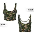 thumbnail image 5 of Lsque Camouflage Skulls Printed Women'S Sports Bra, Compression, Moisture Wicking, High-Impact Sports Bra For Women,Supportive sports bra-, 5 of 9