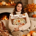 thumbnail image 7 of Thanksgiving And Fall Pillow Covers 18x18 Inch Fall Pumpkin Maple Leaf Throw Pillowcase Case For Thanksgiving Pillow Rural Couch Sofa Bed Indoor Outdoor Decor, 7 of 7