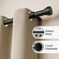 thumbnail image 2 of Barra de cortina Joydeco negra, 80-120 cm, ajustable, aluminio, 2 of 8