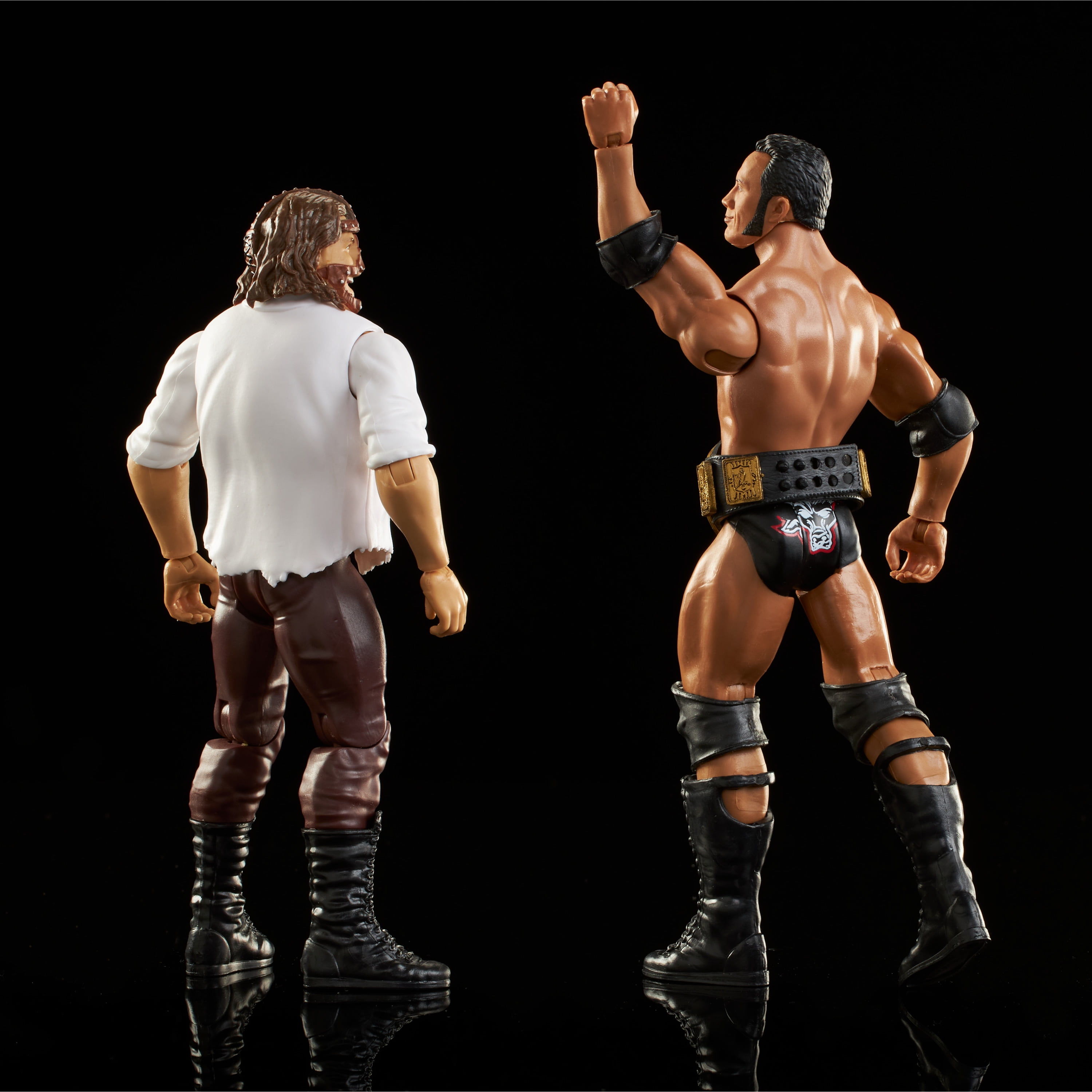 WWE ザ・ロック & ストーンコールド　2フィギュアセット Amazon.com: Mattel WWE Championship Showdown 2-Pack Action