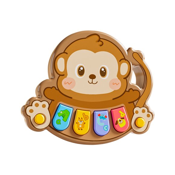 EazyTech Baby First Piano Toy with Light-Up Buttons, Animal Shaped Early Education Music Instrument , Portable Electronic Organ for Infants & Toddlers, Learbing Musical Gift