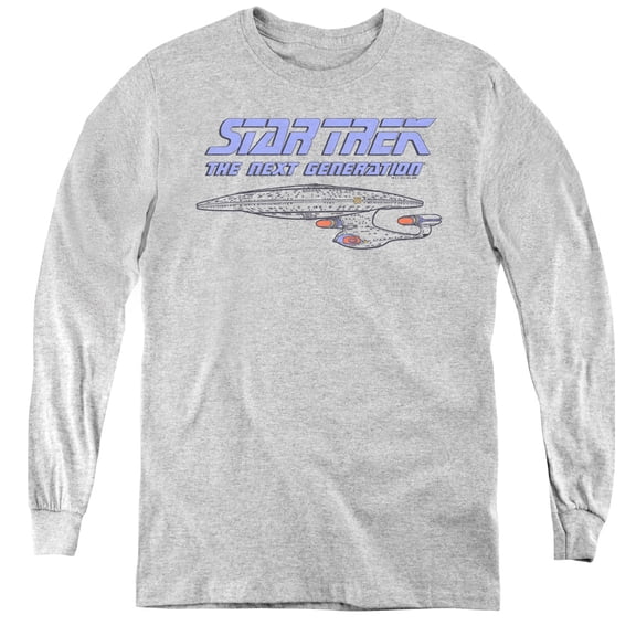 Star Trek - Distressed Tng - Youth Long Sleeve Shirt - X-Large