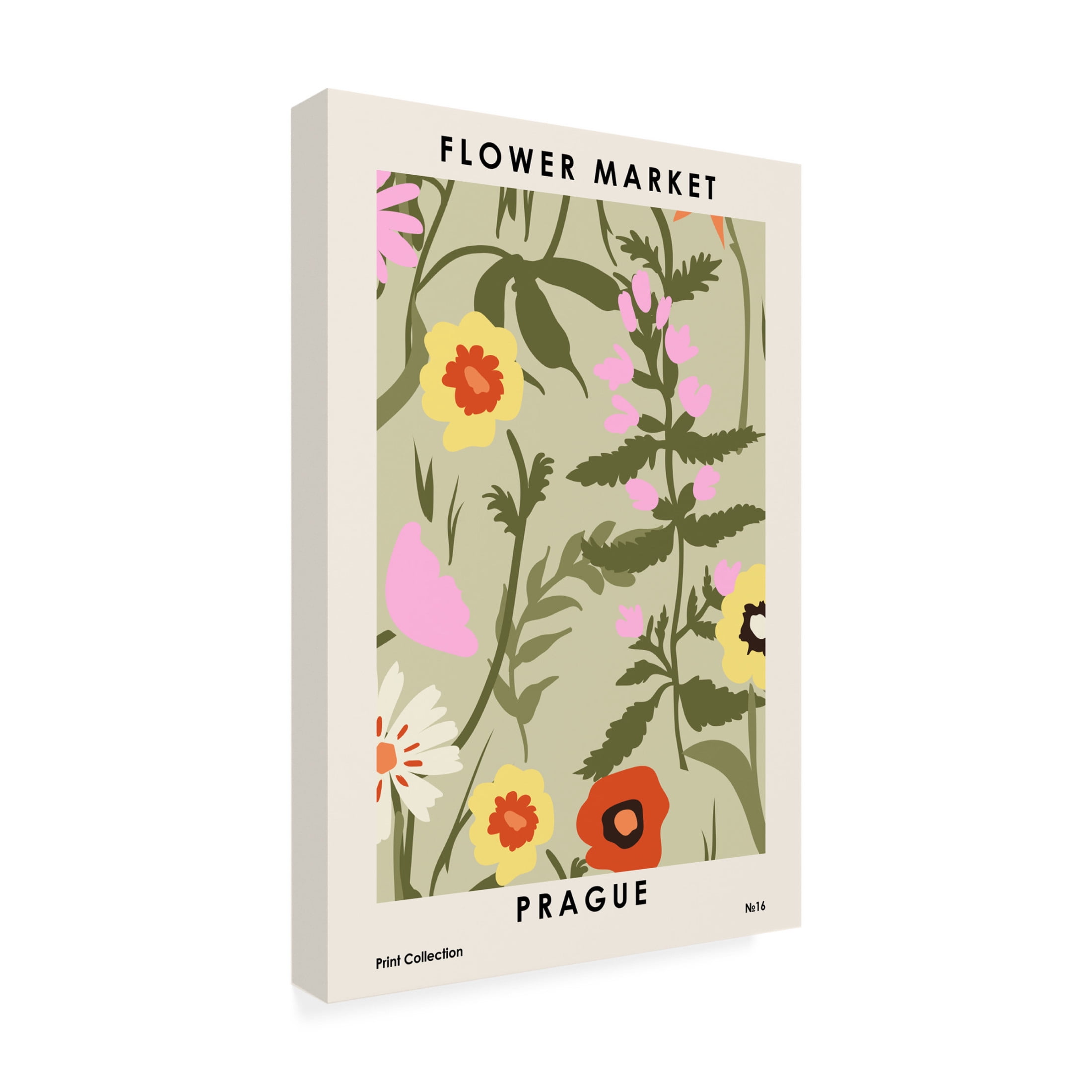 Trademark Fine Art NKTN Flower Market Prague Canvas Wall Art