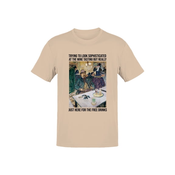 Wine Tasting Humor - Free Drinks Men's T-shirt