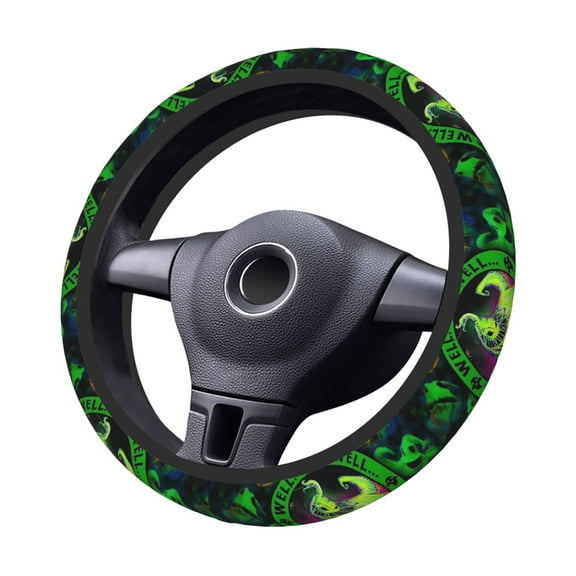 Oogie-Boogie Steering Wheel Cover Elastic Stretch Breathable Vehicle Steering Wheel Protector Car Interior Accessories
