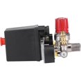 thumbnail image 4 of Air Compressor Pressure Switch Gauge Double Safety Valve Pressure Control With Pressure Regulator(1pc, Black) Nubic, 4 of 5