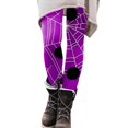 thumbnail image 1 of Gibobby Running Pantalones deportivos Yoga Leggings con estampado Halloween para mujer Leggings elásticos pantalones casuales botas pantalones（Azul， M), 1 of 5