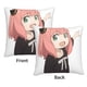 thumbnail image 3 of Fundas de almohada de terciopelo de la familia Spy X, fundas de almohada decorativas suaves y acogedoras con cremallera oculta para dormitorio, sofá, sillón, funda de almohada de terciopelo, 3 of 8