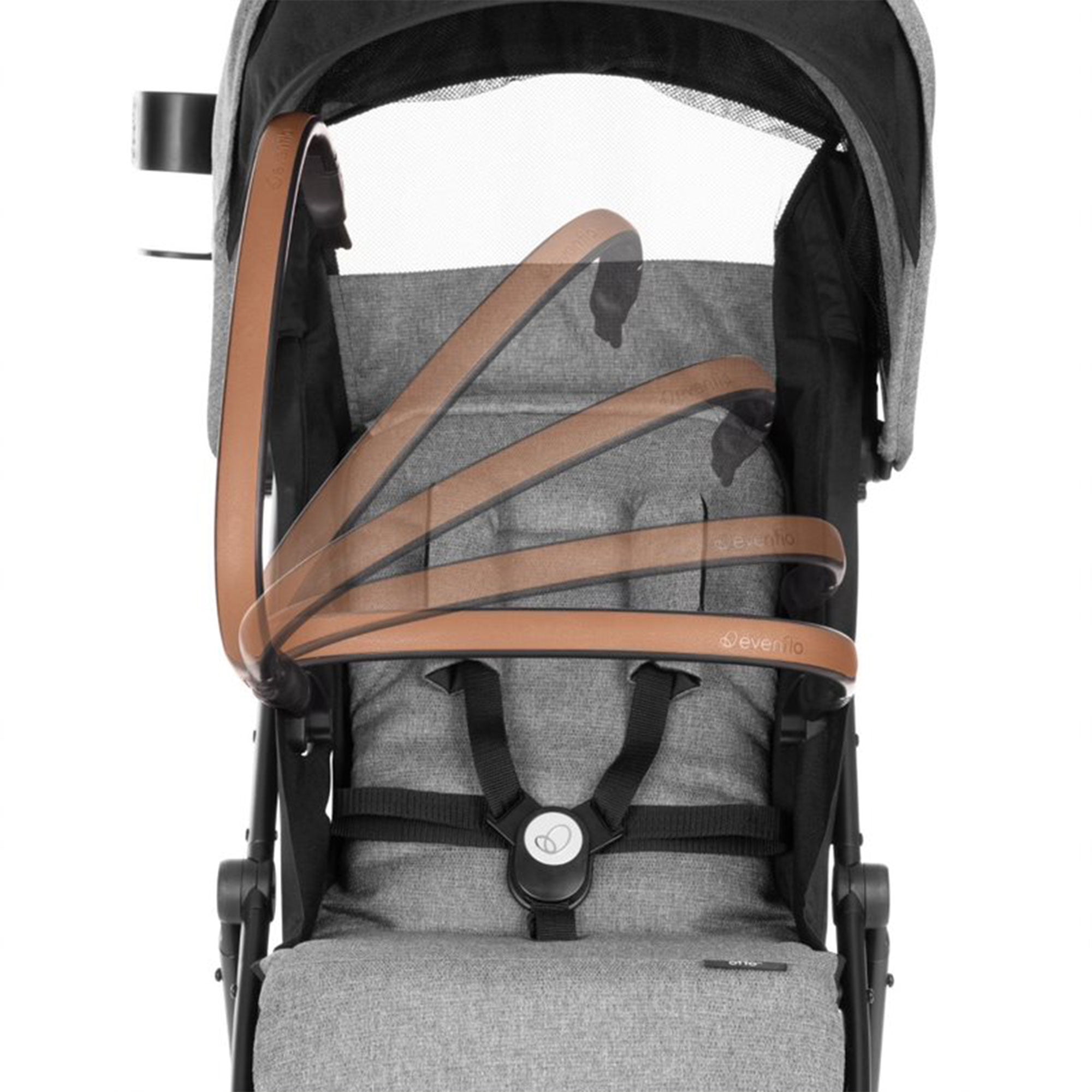Evenflo Gold Otto Self Folding Lightweight Kids Travel Stroller, Moonstone Gray