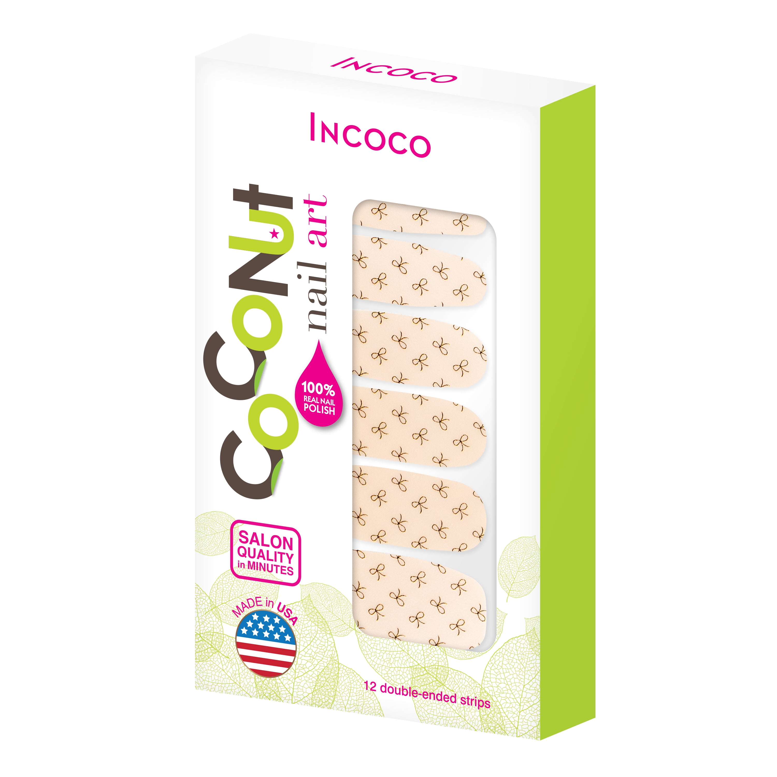 Coconut Nail Art by Incoco Nail Polish Strips, Dolled Up - Walmart.com