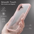 thumbnail image 4 of JETech Matte Case for iPhone 16 6.1-Inch, Shockproof Military Grade Drop Protection, Frosted Translucent Back Phone Cover, Anti-Fingerprint (Pink), 4 of 6